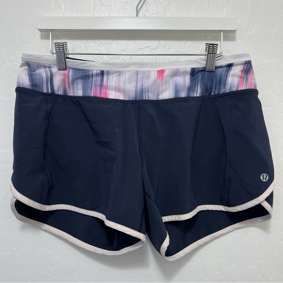 lululemon athletica Pants - Lululemon Turbo Run Short Size 8 Navy Blue